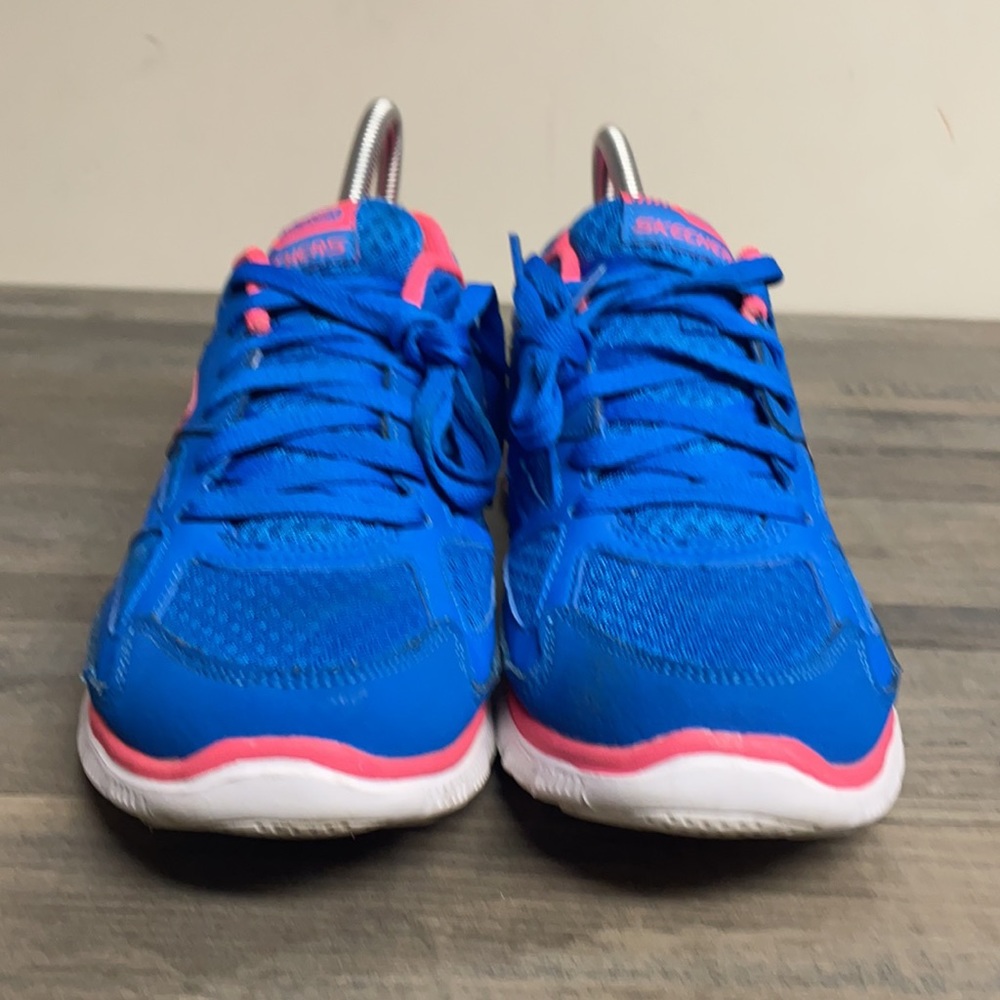 Sketchers women’s sneakers blue size 10 used good condition - Picture 3 of 13